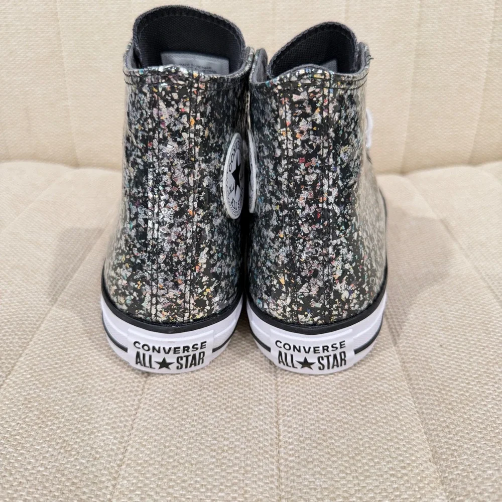 NEW Converse Chuck Taylor All Star Girls Glitter High Top Sneakers Big Kids 6